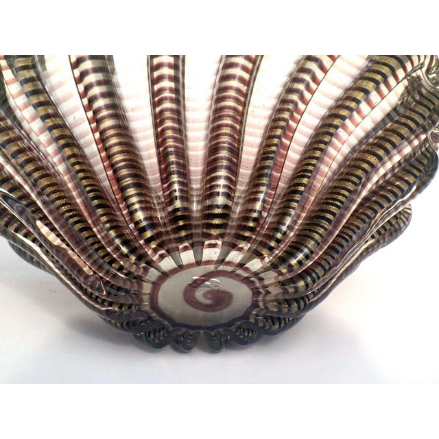 1950s Mid-Century Murano Glass Zebrati Vase by Ercole Barovier, 1950s For Sale - Image 5 of 8