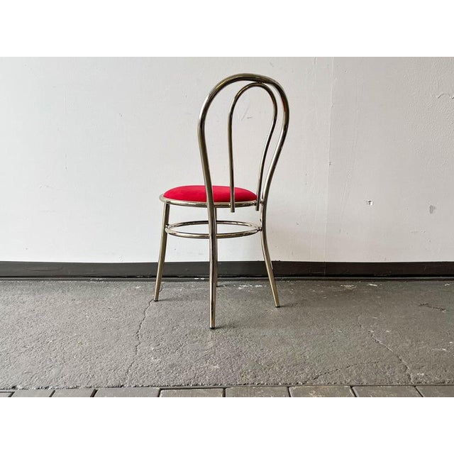 Metal Bistro Chairs with Upholstery, Set of 2 For Sale - Image 7 of 18