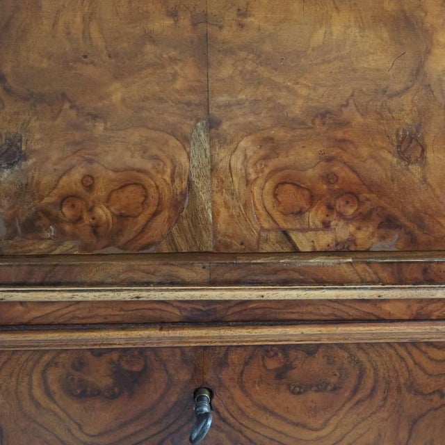 Brown Antique Louis Philippe Washstand with Marble Top and Folding Mirror, 1860 For Sale - Image 8 of 18