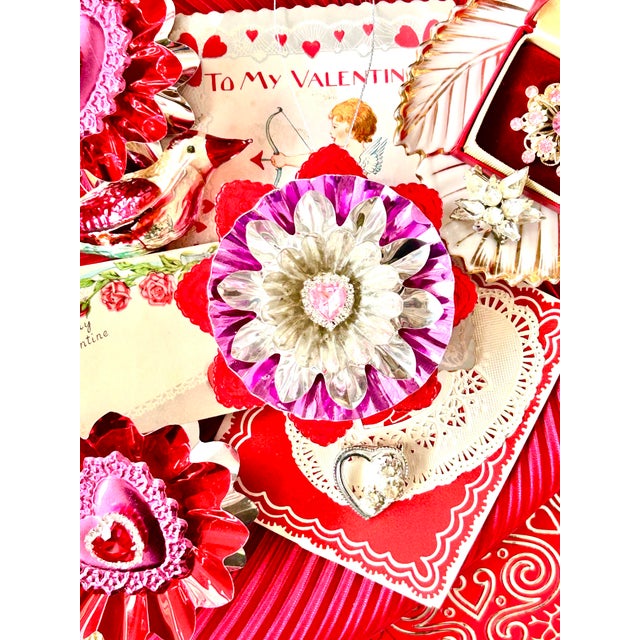 This listing is for one ornament. It was made by me for my company, Black Market Creative. This artisan-made Valentine...