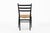 1960s Vintage Mid Century Black Wood and Rush Wicker Dining Chair For Sale - Image 5 of 12