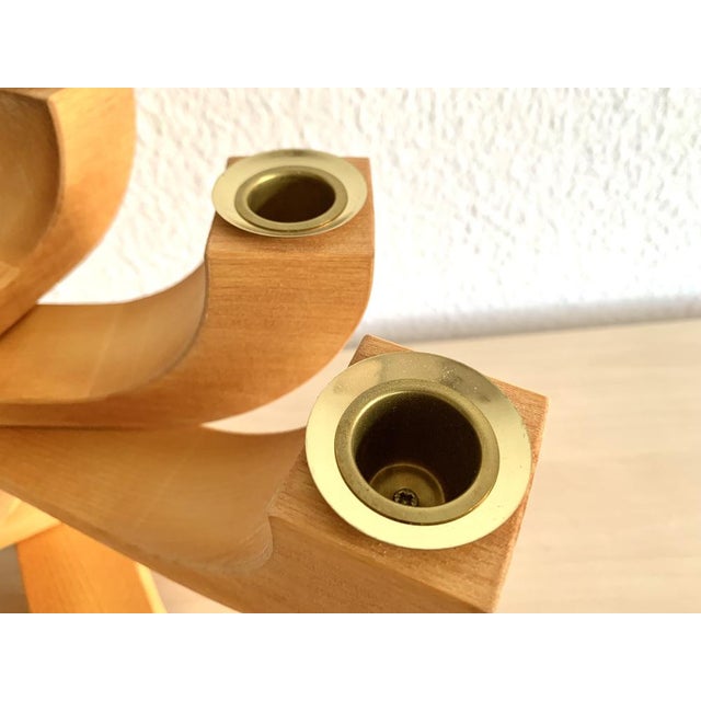Wood Nordic Light Seven-Arm Candleholder by Jonas Grundell For Sale - Image 7 of 15