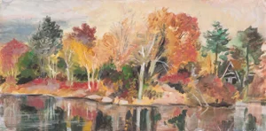 Erik Freyman, Autumn Woods, Acrylic