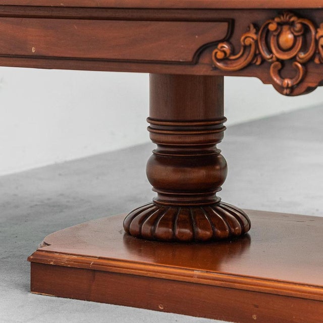Brown Brown Wooden Coffee Table, 1950s For Sale - Image 8 of 9