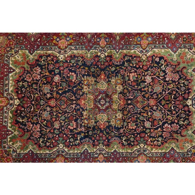 Vintage Sarouk (One of Pair) Rug 4'4'' X 6'10'' For Sale - Image 4 of 12