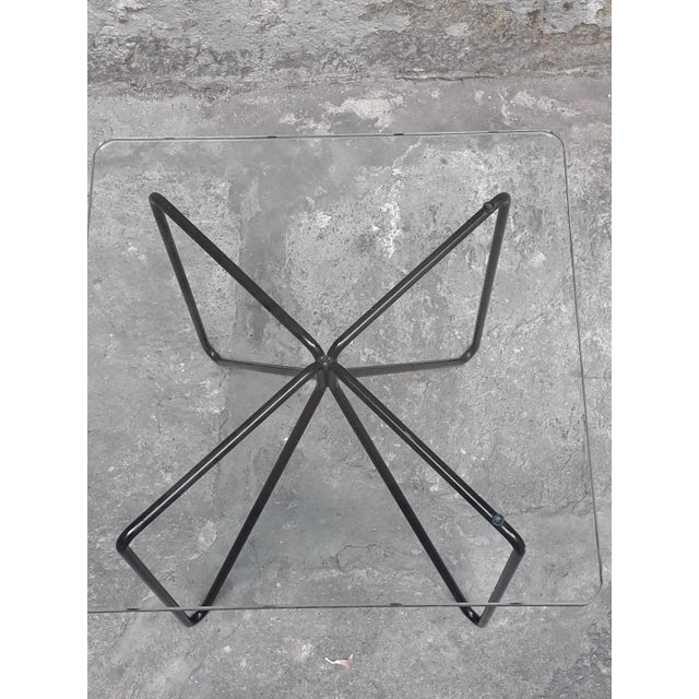 Lounge Coffee Table in Crystal & Iron For Sale - Image 4 of 9