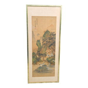 Qing Dynasty Artist Signed Hanging Scroll Attributed to Jiang Tingxi (1669–1732)