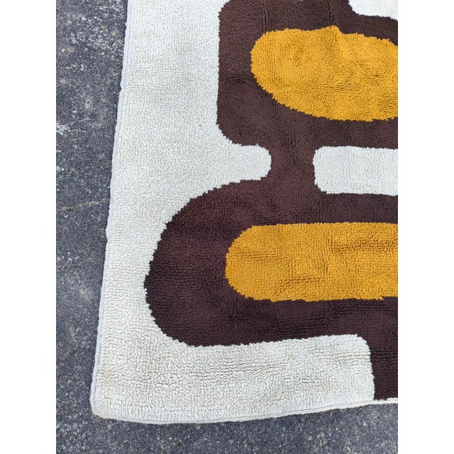 Pop Art Wool Rug, 1970s For Sale - Image 4 of 12