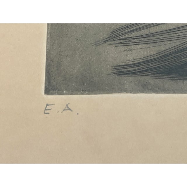 Paint Ferdinand Springer Original Aquatint Etching - Rare e.a. Edition, Signed Plus Personal Dedication For Sale - Image 7 of 10