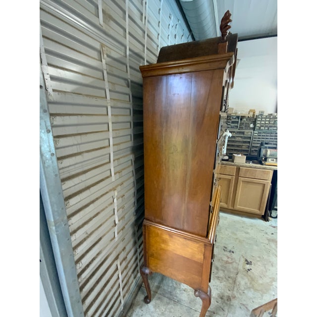 Early 20th Century Curly Maple Highboy For Sale - Image 16 of 17