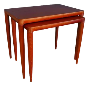 Teak Nesting Tables by H.W. Klein for Bramin, Denmark, 1960s, Set of 2