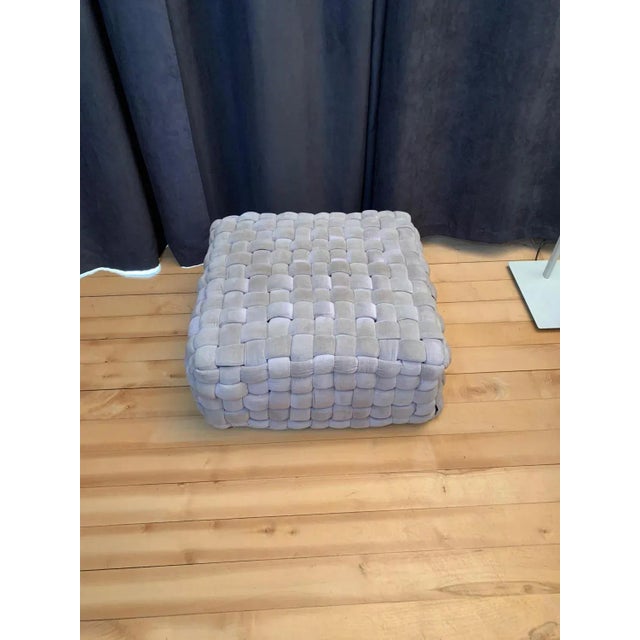 Gray Pouf, Italy, 1990s For Sale - Image 8 of 9