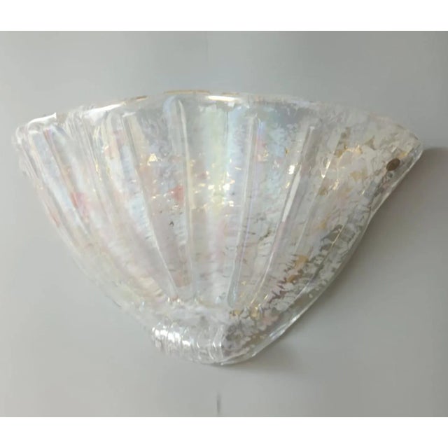 1960s 1960s Uplight Shell Sconce For Sale - Image 5 of 12