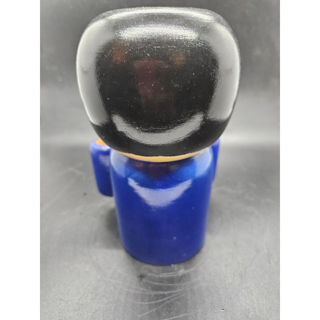 Mid-Century Modern Vintage Kokeshi Doll Torao Hosaka Award-Winning Girl in Kimono For Sale - Image 3 of 5