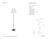 Suzanne Kasler by Visual Comfort Signature Wyatt 52" Floor Lamp in Bronze with Linen Shade Designer: Suzanne Kasler...