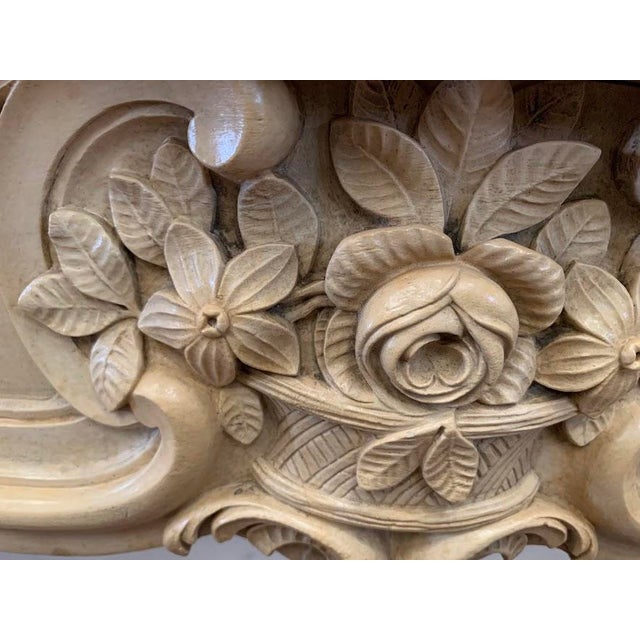 Louis XV Style Fireplace in Natural Stone, 1900s For Sale - Image 4 of 8