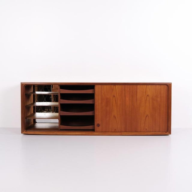 Teak Sideboard with Sliding Doors by Edmund Jørgensen, 1960s For Sale - Image 10 of 15