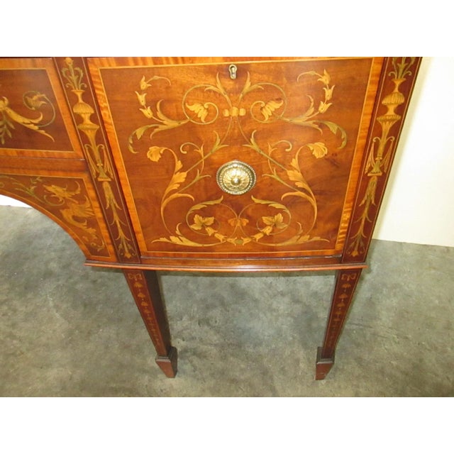 Mahogany English Adams Style Sideboard For Sale In Portland, ME - Image 6 of 13