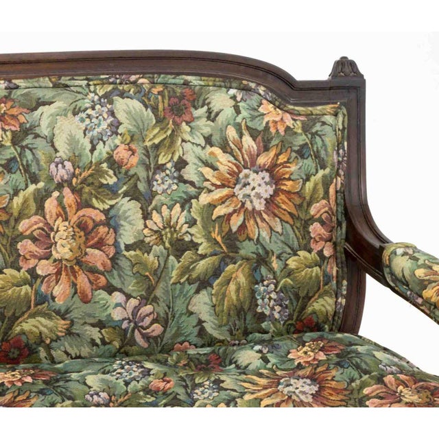 Early 20th Century French Provincial Style Mahogany Sofa For Sale - Image 5 of 8
