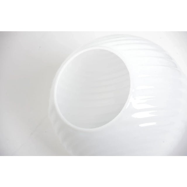 Mid-Century Czechoslovakian White Opaline Pendant, 1970s For Sale - Image 5 of 10