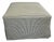 Custom Upholstered Waterfall Ottoman in Rose Tarlow “Gigi” Stripe For Sale
