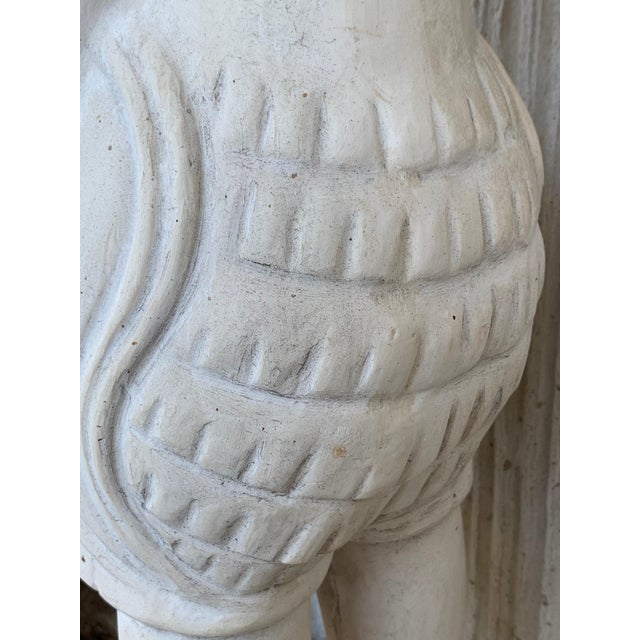 19th Century Greco Roman Sphinx in Terracotta For Sale - Image 6 of 13