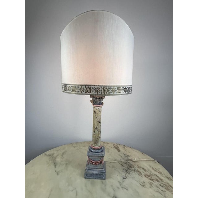 Ceramic Italian Ceramic Table Lamp, 1980s For Sale - Image 7 of 16
