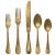 Contemporary Mepra Epoque 5-Piece Flatware Set, Pewter Oro For Sale - Image 3 of 3