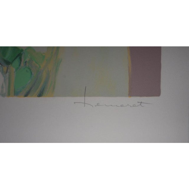 Modern Claude Hemeret, Bouquet jaune, Lithograph For Sale - Image 3 of 7