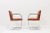 Mid-Century Modern Mies Van Der Rohe for Knoll Flat Bar Brno Chair in Brushed Steel and Leather, 6 Left For Sale - Image 3 of 8