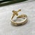 Metal Syna Yellow Gold Sword Ring with Bright Diamonds For Sale - Image 7 of 10