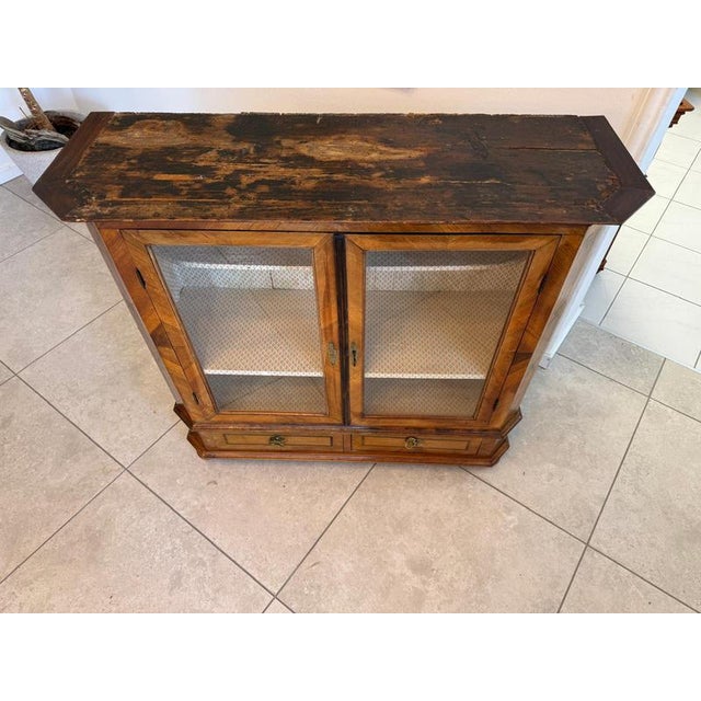Wood Early 19th Century Baroque Display Case For Sale - Image 7 of 8