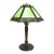 Arts & Crafts Pittsburg 8-Panel Slag Glass Table Lamp Signed C1920 For Sale