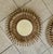 Pair Gilt Metal Eyelash Sunburst Convex Wall Mirrors For Sale - Image 11 of 18