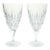 Princess House “Royal Highlights” Pair of Crystal Iced Tea Glasses For Sale