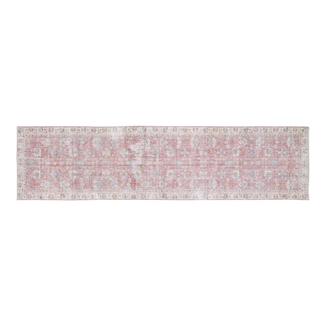 Vintage Turkish Anatolian Hand Knotted Wool Rug, 2'9"x11' For Sale