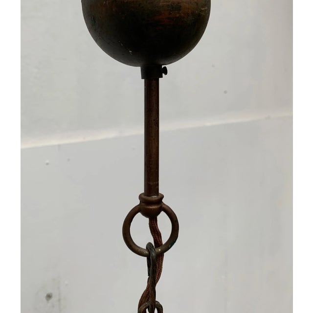 Mid-Century Brutalist Metal Pendant Lamp For Sale - Image 18 of 18