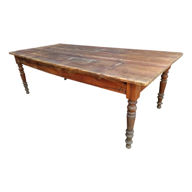 Farmhouse Table in Fir For Sale