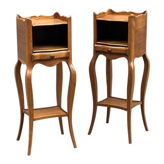 1940s Pair of French Louis XV Style Side Tables For Sale