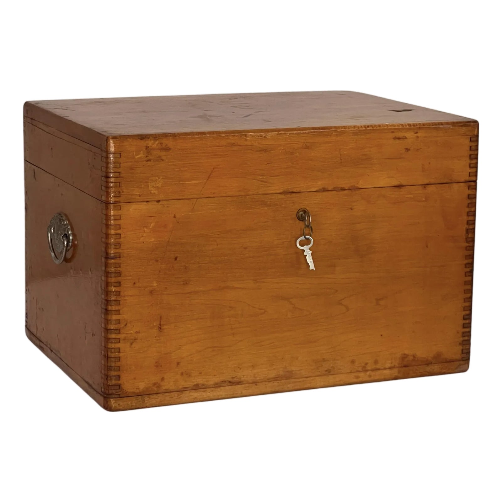 Early 20th Century Personal Writing Chest or Sailor's Ditty Box in Pine ...