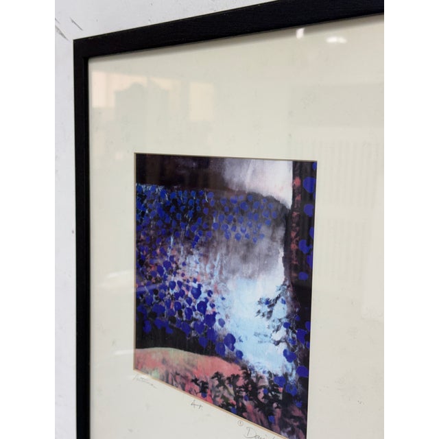 Traditional Circa 1996 David Z Wang Autumn a/P Lithograph, Signed For Sale - Image 3 of 12