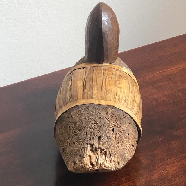 Early 20th Century Primitive Corn Husk Duck Decoy For Sale - Image 5 of 13