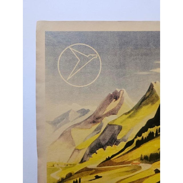 Vintage Art Deco Messerschmitt Automobile Advertising Poster, 1930 For Sale - Image 6 of 8