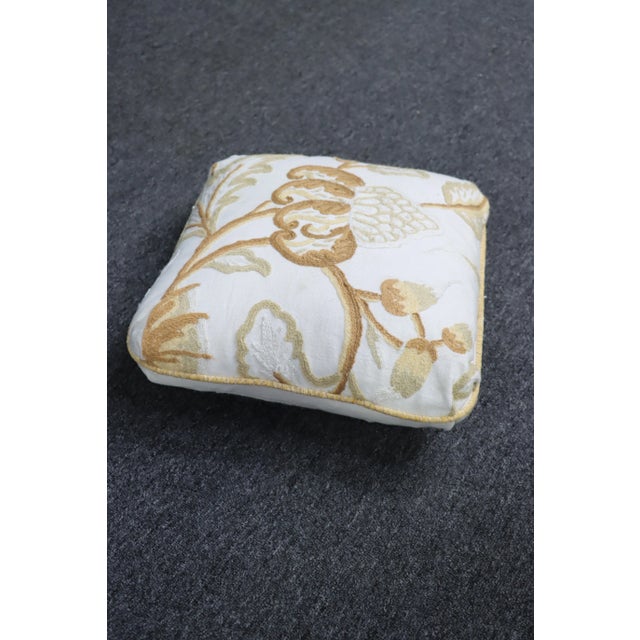 Decorative Crewelwork Pillow For Sale In Philadelphia - Image 6 of 8