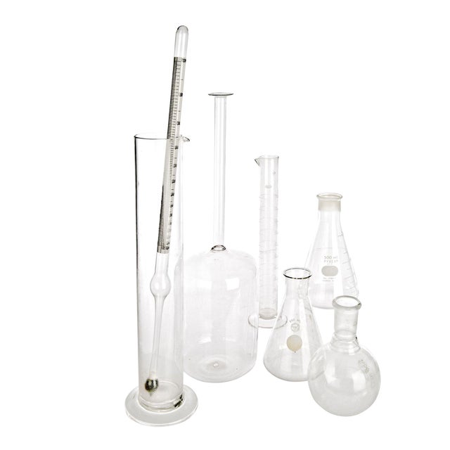 Vintage Lab Glass Beakers Set of 7 Chairish