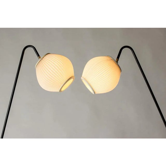 Silver Mid-Century Floor Lamps by Svend Aage Holm Sørensen, 1950s, Set of 2 For Sale - Image 8 of 11