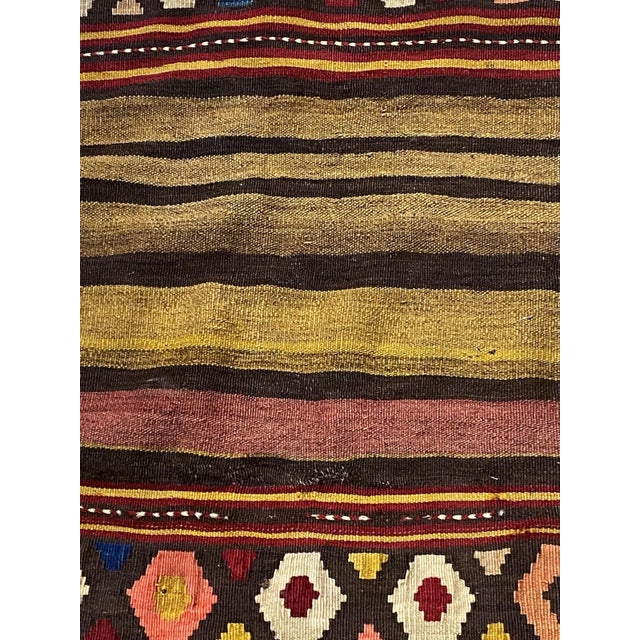 19th Century Antique and Rare Tribal Caucasian Kuba Kilim 5'6" by 2'9" For Sale - Image 5 of 7