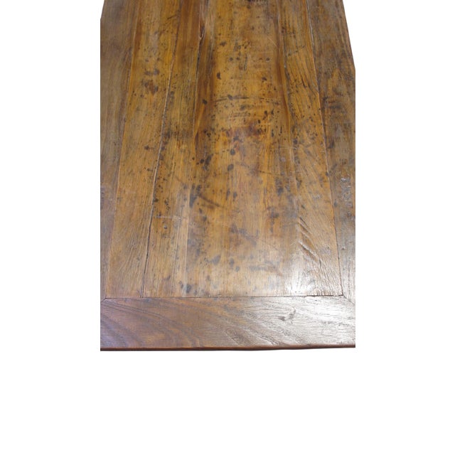 84" Long Antique Painting Table For Sale - Image 9 of 12