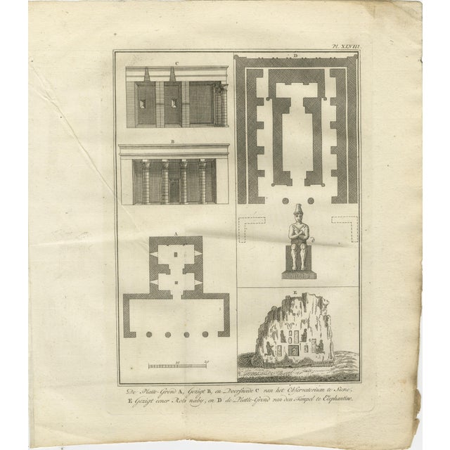Elephantine and Philae Temples, 1776, Paper, Set of 2 For Sale - Image 11 of 13