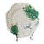 Vintage Fitz & Floyd Tropical Bamboo Basketweave Majolica Style Decorative Plate For Sale